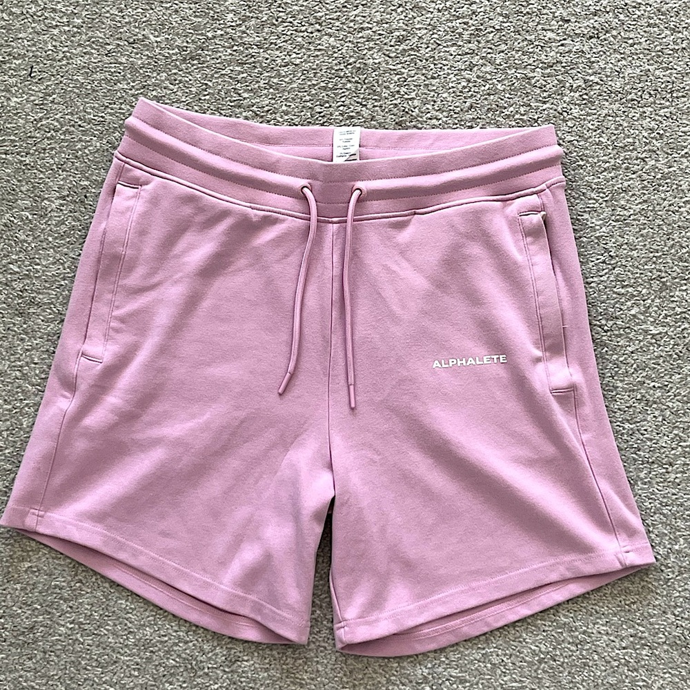 Alphalete Pink Athletic Shorts with Elastic Waistband